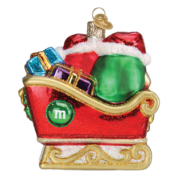 M&M'S In Sleigh Ornament - Southlake Paws