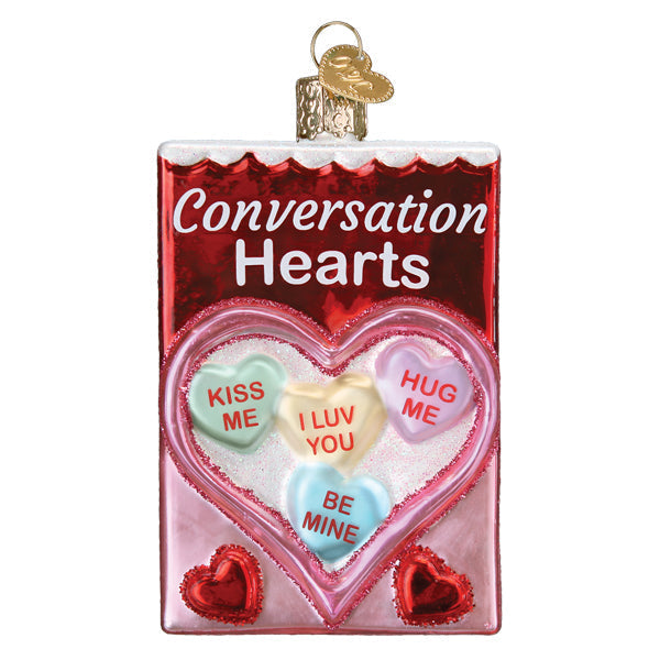 Conversation Hearts Candy Ornament - Southlake Paws