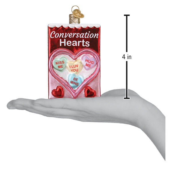 Conversation Hearts Candy Ornament - Southlake Paws