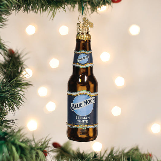 Blue Moon Bottle Ornament - Southlake Paws