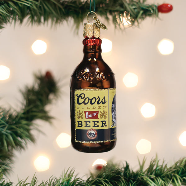 Coors Banquet Bottle Ornament - Southlake Paws
