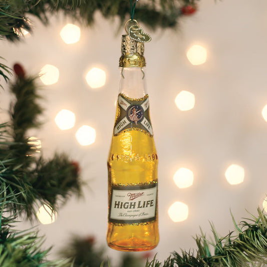 Miller High Life Bottle Ornament - Southlake Paws