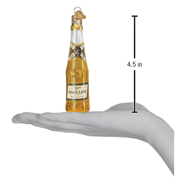 Miller High Life Bottle Ornament - Southlake Paws