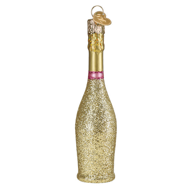Prosecco Bottle Ornament - Southlake Paws