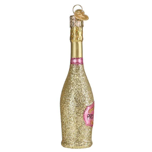 Prosecco Bottle Ornament - Southlake Paws