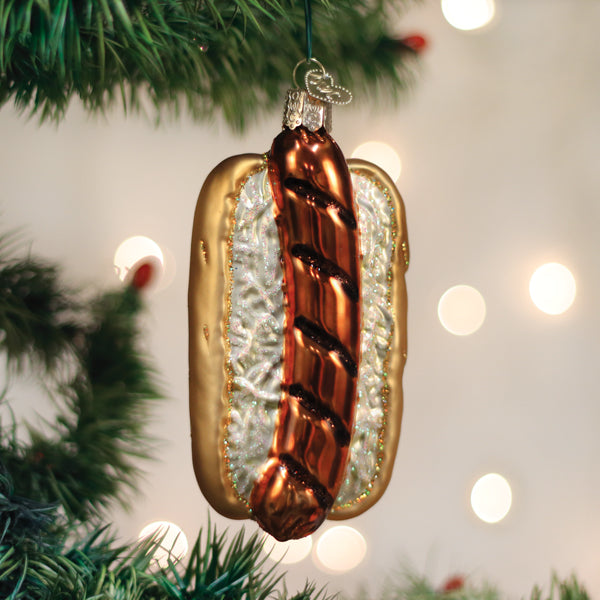 Bratwurst Sandwich Ornament - Southlake Paws