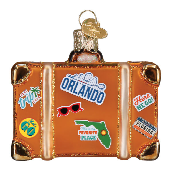 Orlando Suitcase Ornament - Southlake Paws