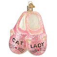 Load image into Gallery viewer, Cat Lady Slippers Ornament - Southlake Paws
