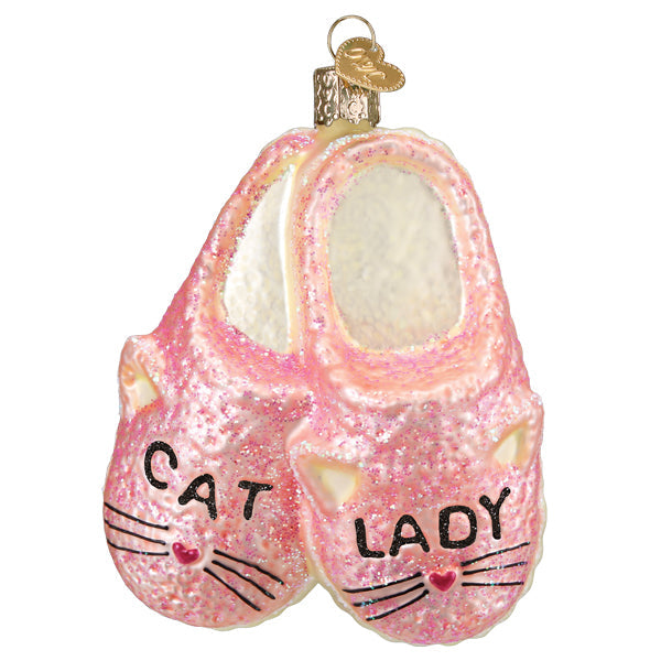 Cat Lady Slippers Ornament - Southlake Paws