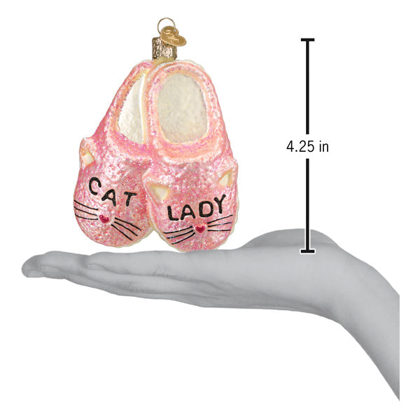 Cat Lady Slippers Ornament - Southlake Paws