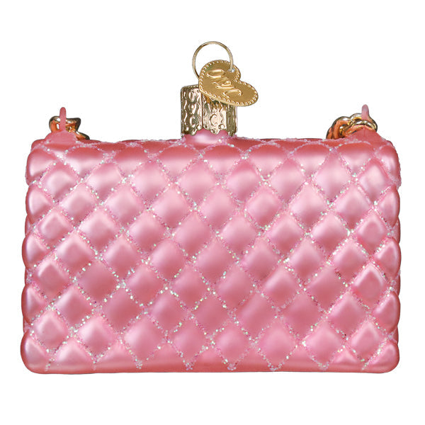 Quilted Purse Ornament - Southlake Paws