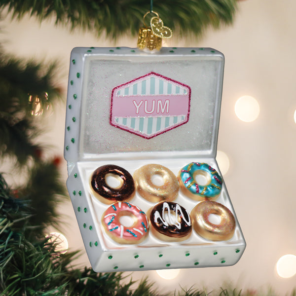 Box Of Donuts Ornament - Southlake Paws