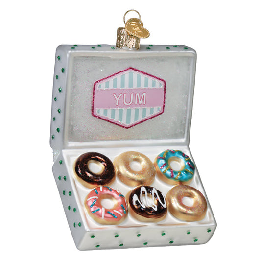 Box Of Donuts Ornament - Southlake Paws