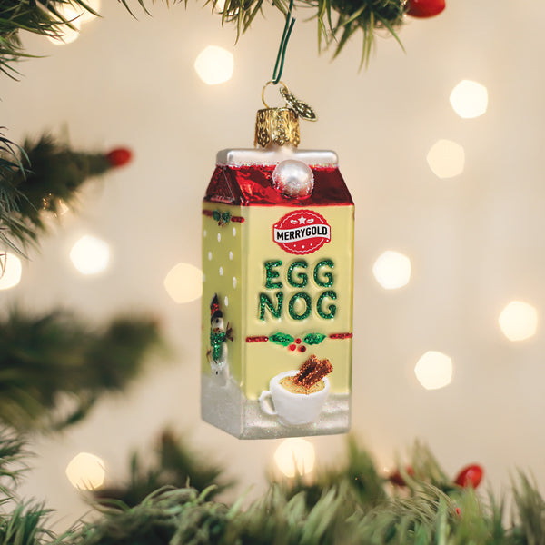 Eggnog Carton Ornament - Southlake Paws