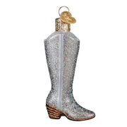 Glittered Boot Ornament