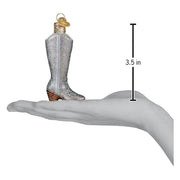 Glittered Boot Ornament