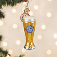 Load image into Gallery viewer, Glass Of Blue Moon Beer Ornament
