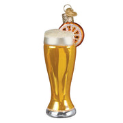 Glass Of Blue Moon Beer Ornament