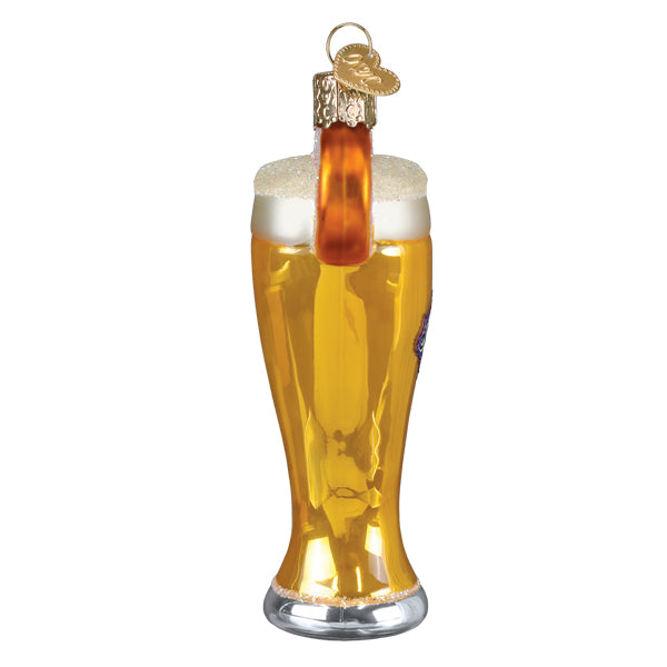 Glass Of Blue Moon Beer Ornament - Southlake Paws