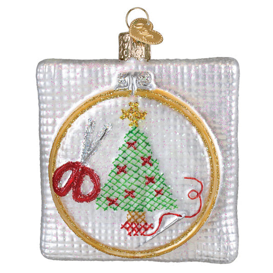 Christmas Cross Stitch Ornament - Southlake Paws