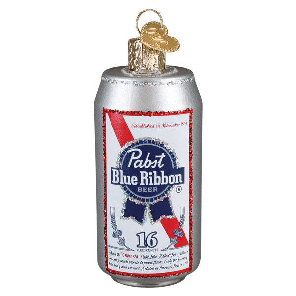 Pabst Blue Ribbon Beer Can Ornament - Southlake Paws