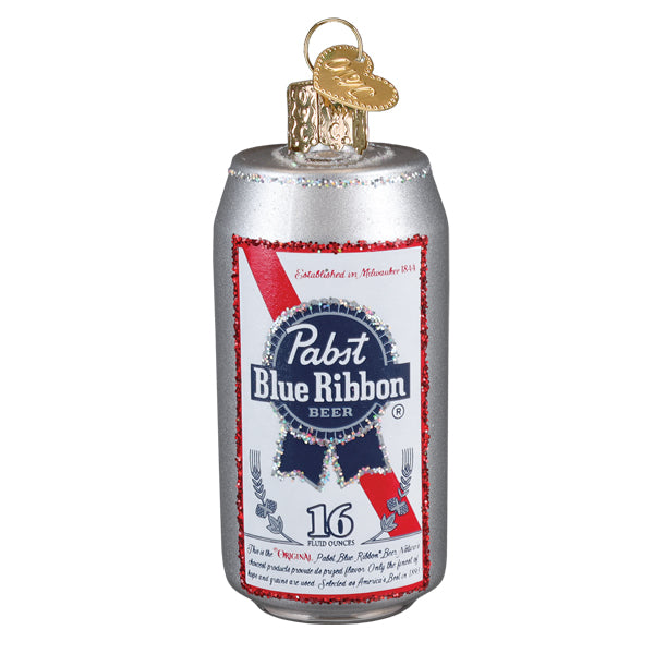 Pabst Blue Ribbon Beer Can Ornament - Southlake Paws