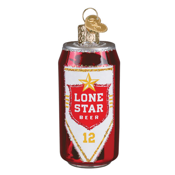 Lone Star Beer Can Ornament - Southlake Paws