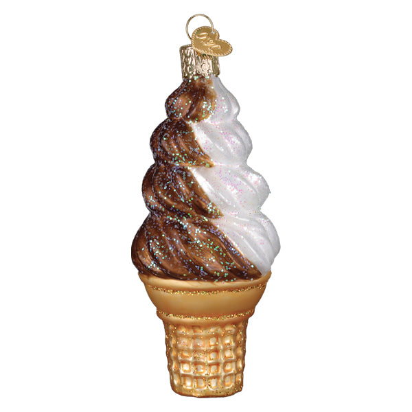 Chocolate Swirl Soft Serve Ornament - Southlake Paws