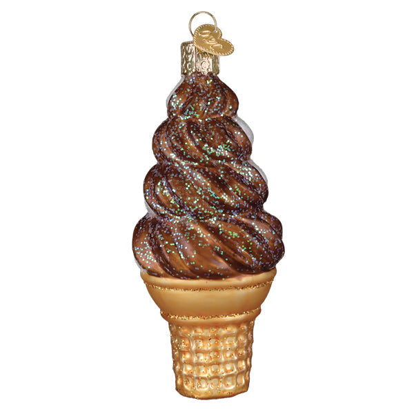 Chocolate Swirl Soft Serve Ornament - Southlake Paws