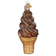 Chocolate Swirl Soft Serve Ornament