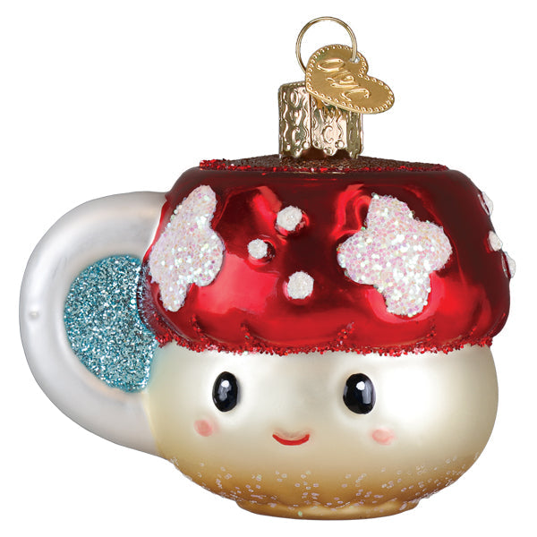 Mushroom Coffee Ornament - Southlake Paws