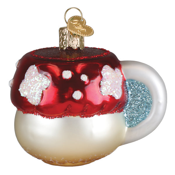 Mushroom Coffee Ornament - Southlake Paws
