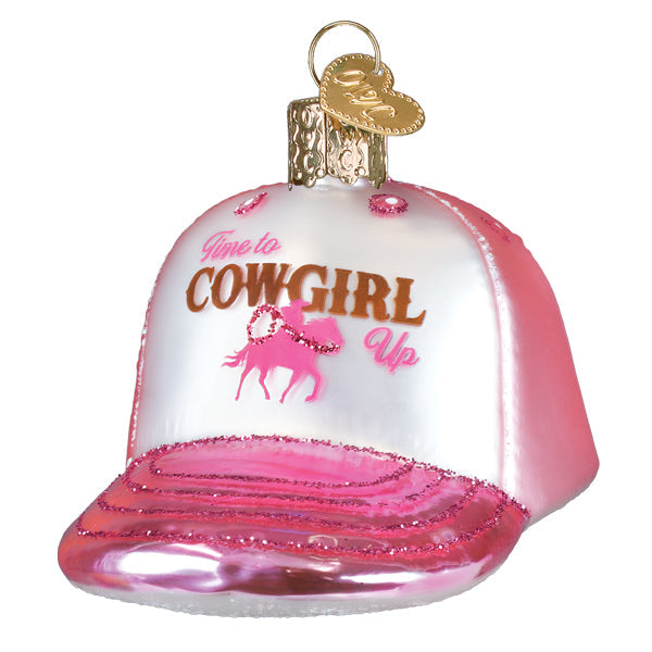 Cowgirl Trucker Cap Ornament - Southlake Paws