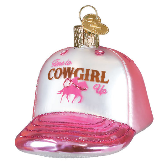 Cowgirl Trucker Cap Ornament - Southlake Paws