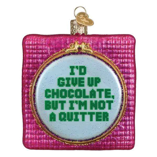 I'd Give Up Chocolate Ornament