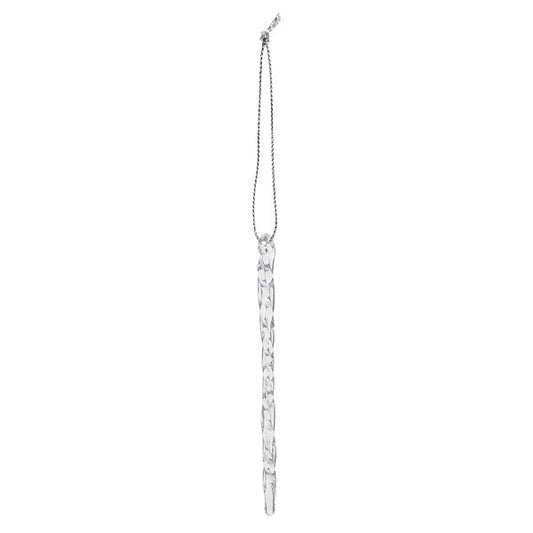Clear Glass Icicles Set Of 6 Ornament - Southlake Paws