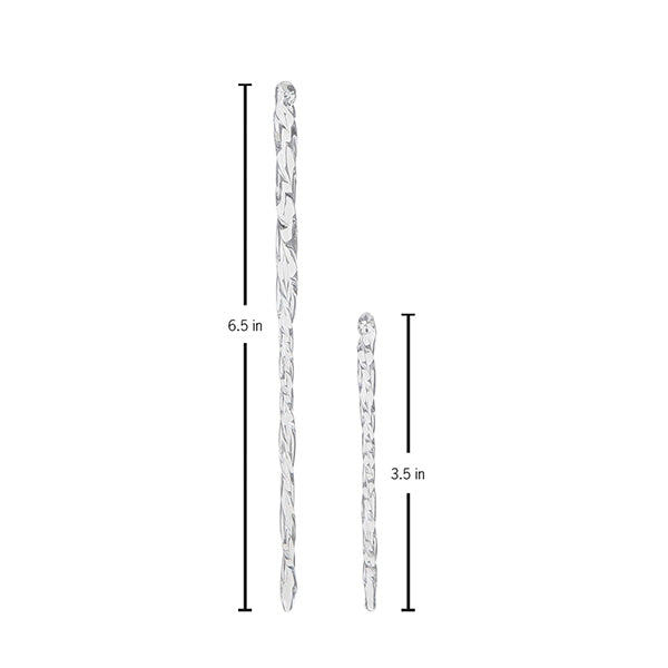 Clear Glass Icicles Set Of 24 Ornament - Southlake Paws