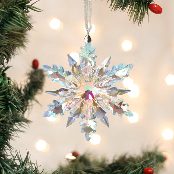 Radiant Crystal Snowflake Ornament - Southlake Paws