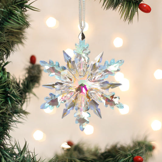 Radiant Crystal Snowflake Ornament - Southlake Paws