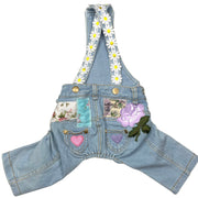 Floral Patchwork Overalls