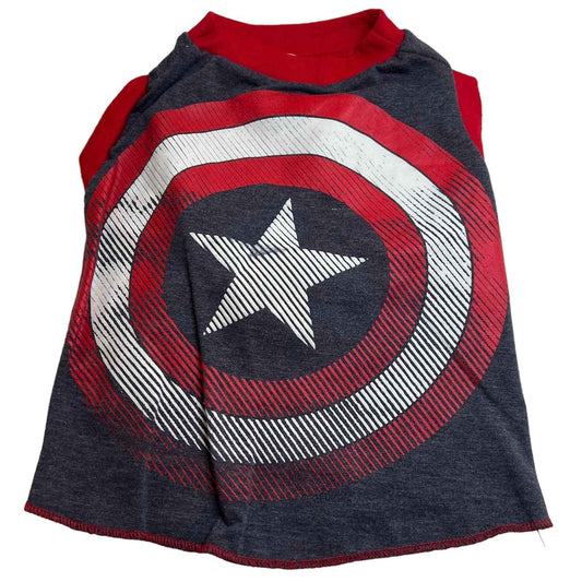 Upcycled Dog Tank - M "CAPTAIN"