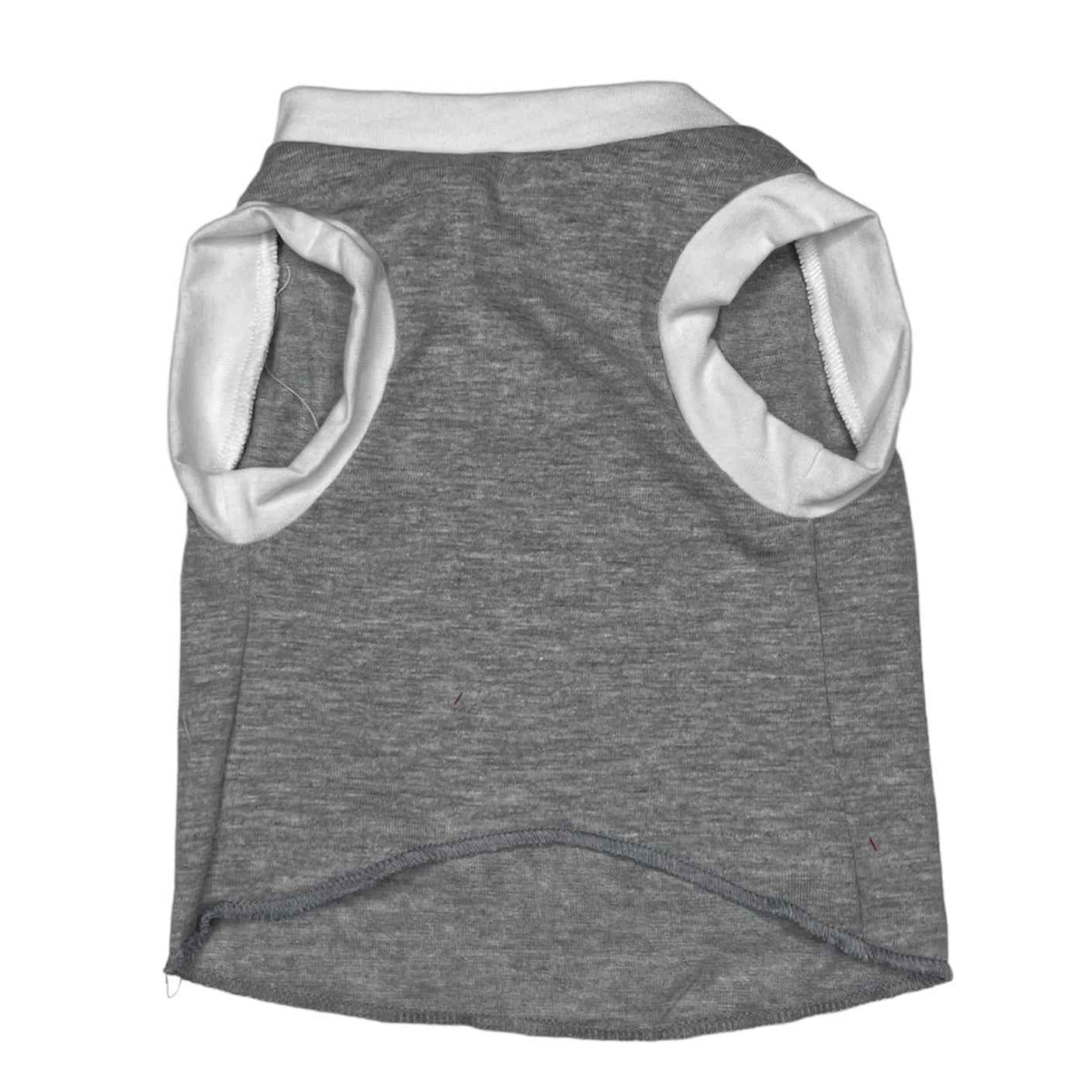 Upcycled Dog Tank - S "KISS (CATMAN) WHT"