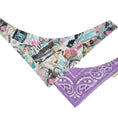 Load image into Gallery viewer, Reversible Paris Bandana - Pink/Purple
