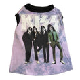 Load image into Gallery viewer, Upcycled Dog Tank - L "KISS PURPLE/BLACK'"
