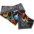 Load image into Gallery viewer, Reversible Guitar Bandana - Black/Red
