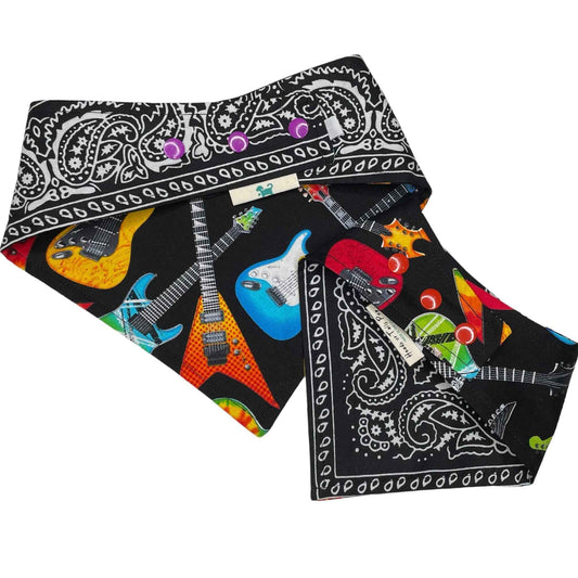 Reversible Guitar Bandana - Black/Red