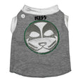 Load image into Gallery viewer, Upcycled Dog Tank - S "KISS (CATMAN) WHT"
