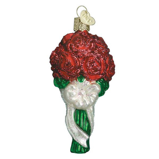 Red Rose Bouquet Ornament - Southlake Paws