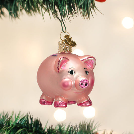 Piggy Bank Ornament - Southlake Paws