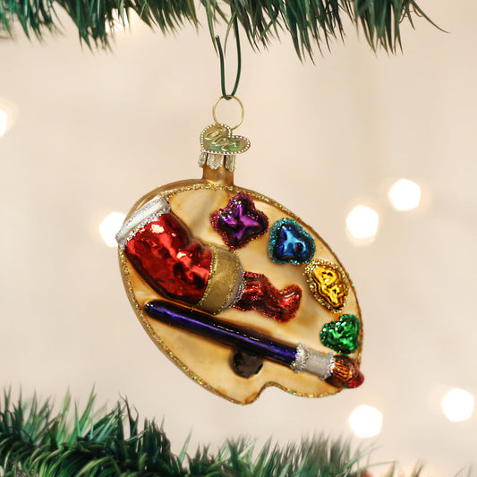 Artist's Palette Ornament - Southlake Paws